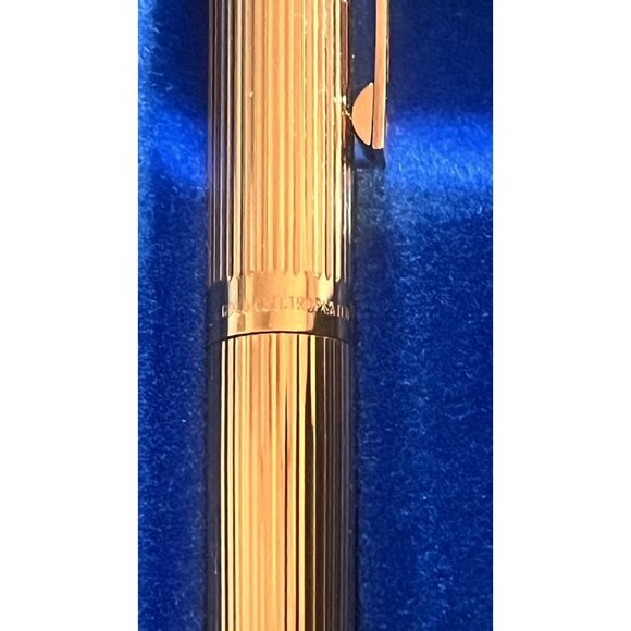 Sheaffer Targa 1005 Ballpoint Pen 23kt Gold Plated Vintage 1980 NWB - Picture 5 of 6